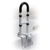 drive Clamp-On Tub Rail, White Steel, 14½ – 17 Inch Height